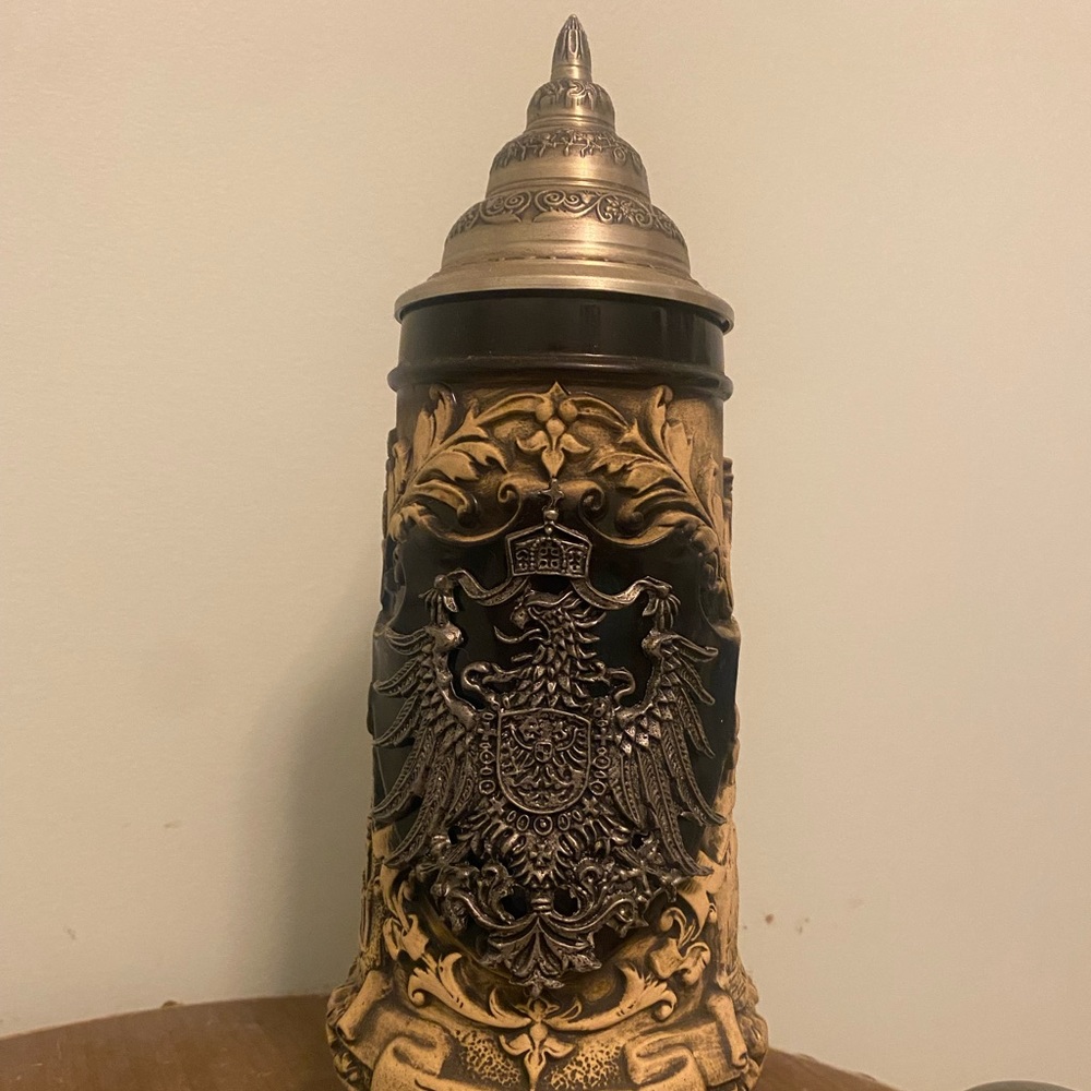 Original King bierkrug stein. Handmade in Germany